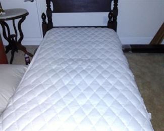 Twin bed and mattress