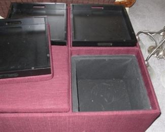 Storage coffee table/ottoman