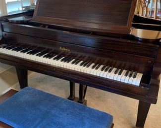 1940-1950'S BALDWIN PIANO, BABY GRAND WITH BENCH, WONDERFUL CONDITION