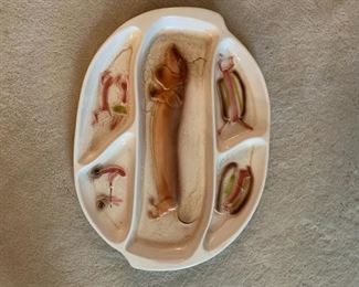 MID MOD HOTDOG PLATTER 