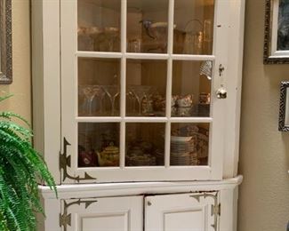 COTTAGE STYLE CORNER CABINET