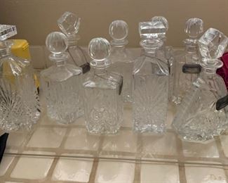 ASSORTED BAR DECANTERS