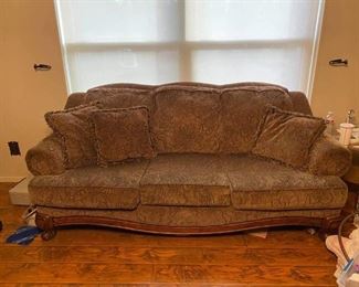 Ashley Couch and Love Seat (next picture) set for $300 OBO