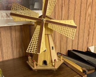 Danish wooden musical windmill