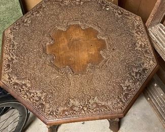 Gorgeous hand carved table 