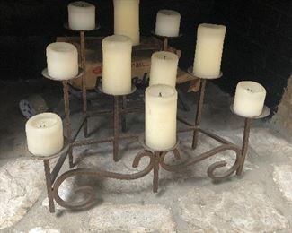 iron candle decor