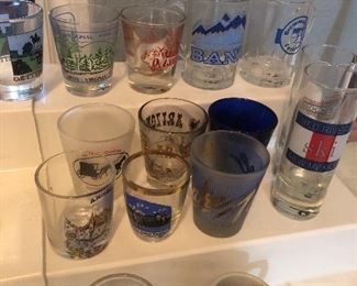 shot glass collection from all over 