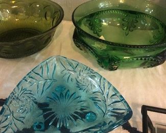 great colorful vintage glass items 