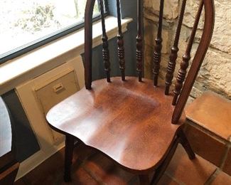 set of 2  wood  chairs 
