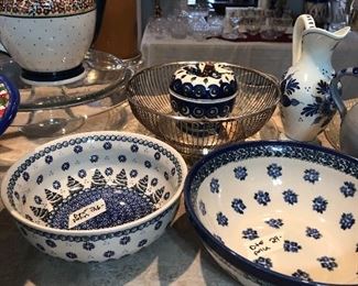 lovely polish pottery items- 