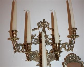 2 OF 2 BRASS CANDLELABRAS