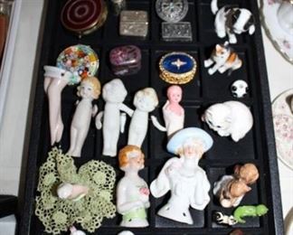 PILL BOXES, FIGURINES