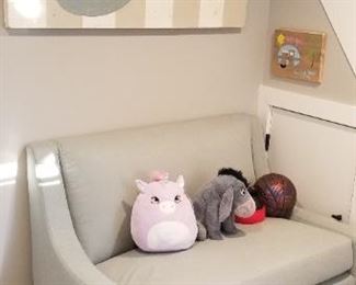 Mermaid art; sleeper couch