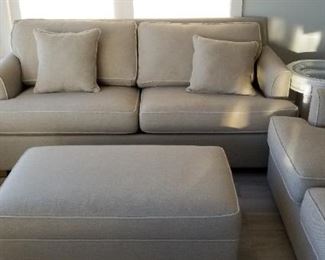 Sleeper sofa & ottoman; sorry, love seat not available