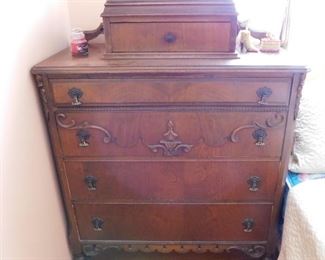 Antique Chest with Glove Box