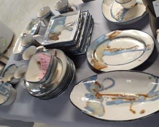 LOT 55 additional photo : NOTE: ONE POTTERY VASE in this photo is NOT part of this LOT