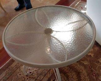 LOT 50 photo of table under skirt is vintage outdoor table. added photo