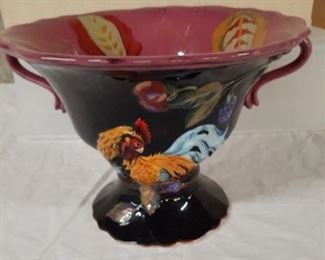 LOT 29 $ 45.00 Tracy Porter brand, MidNight Garden pedestal bowl