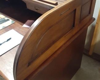 LOT added photo detail of roll top desk