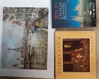 LOT 21 added photo of 2 books and art