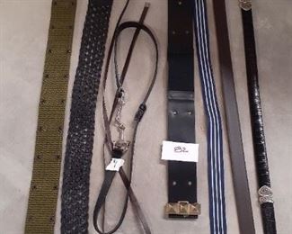 Lot 82 $35.00 Upscale belts . size small. 1 is Brighton reversible blk/ brn