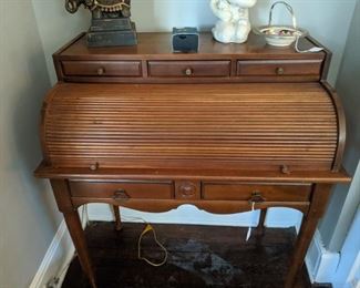 Wonderful old roll top desk