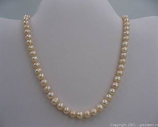 14kt Yellow Gold Strand of Freshwater Pearls
