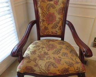 High End Carved Mahogany Formal Dining Chairs