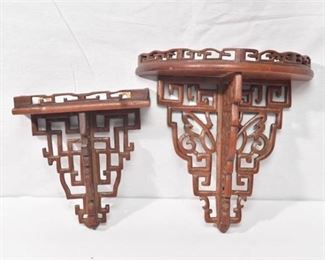 15. Pair Of Asian Style Wall Brackets
