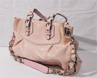 31. Pink Leather COACH Handbag