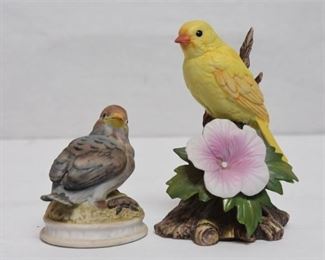 46. Two 2 Bird Figurines