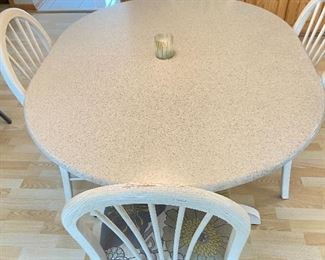 Kitchen table (has one 12-15" leaf)- 53"L x 42"W x 30"H