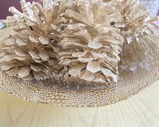 Decorative pine cone decor