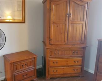 Night Stand and Armoire
