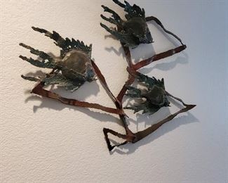 Mike Bucha 3 Fish Sculpture