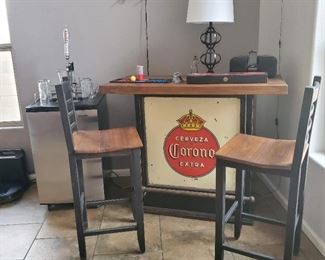 Corona Extra Cerveza Bar Table w/ 2 Chairs