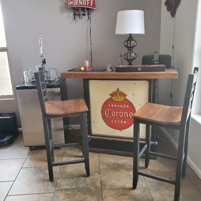 Corona Extra Cerveza Bar Table w/ 2 Chairs