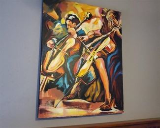 Artist Guild of America Cello Duo Painting