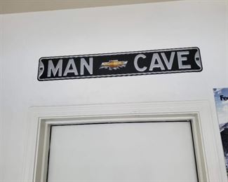 Man Cave Chevy Logo Sign