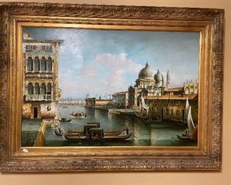 Mid Century painting  of Venice