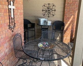 Many pieces of outdoor furniture available 