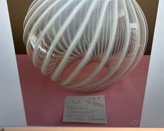 Fenton Opalescent Swirl Globe