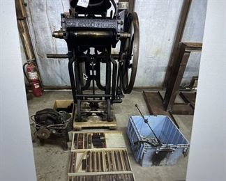 Old Style Gordon Printing Press