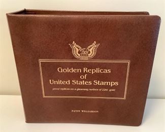 GOLDEN REPLICAS OF UNITED STATES STAMPS