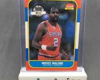 1986-87 Fleer #69 MOSES MALONE Bullets Vintage Basketball Card
