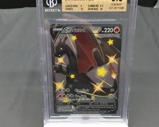 BGS Graded 2020 Pokemon Champions Path 79 CHARIZARD V Secret Rare Holofoil Trading Card GEM MINT