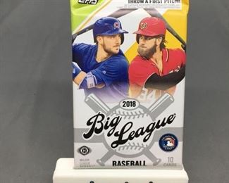 Factory Sealed 2018 Topps BIG LEAGUE Baseball 10 Card Hobby Edition Pack