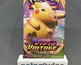 Factory Sealed 2020 Pokemon Sword Shield VIVID VOLTAGE 10 Card Booster Pack