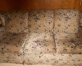 Velvet look hide a bed/ photo has shadow on right side