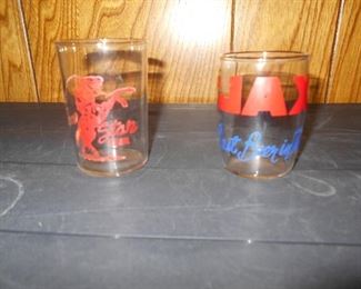 Lone Star and Jax beer glasses